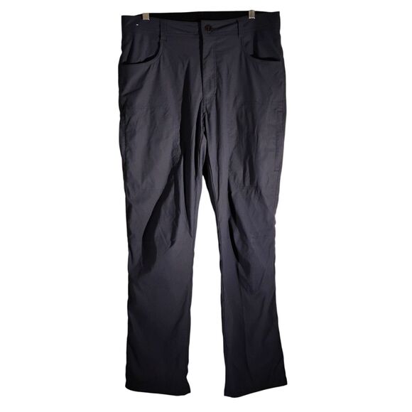 Orvis pants mens 34x32 blue fleece lined hiking straight leg nylon stretch - Picture 1 of 9